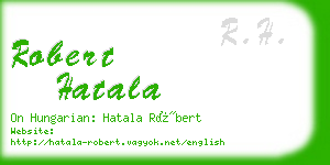 robert hatala business card